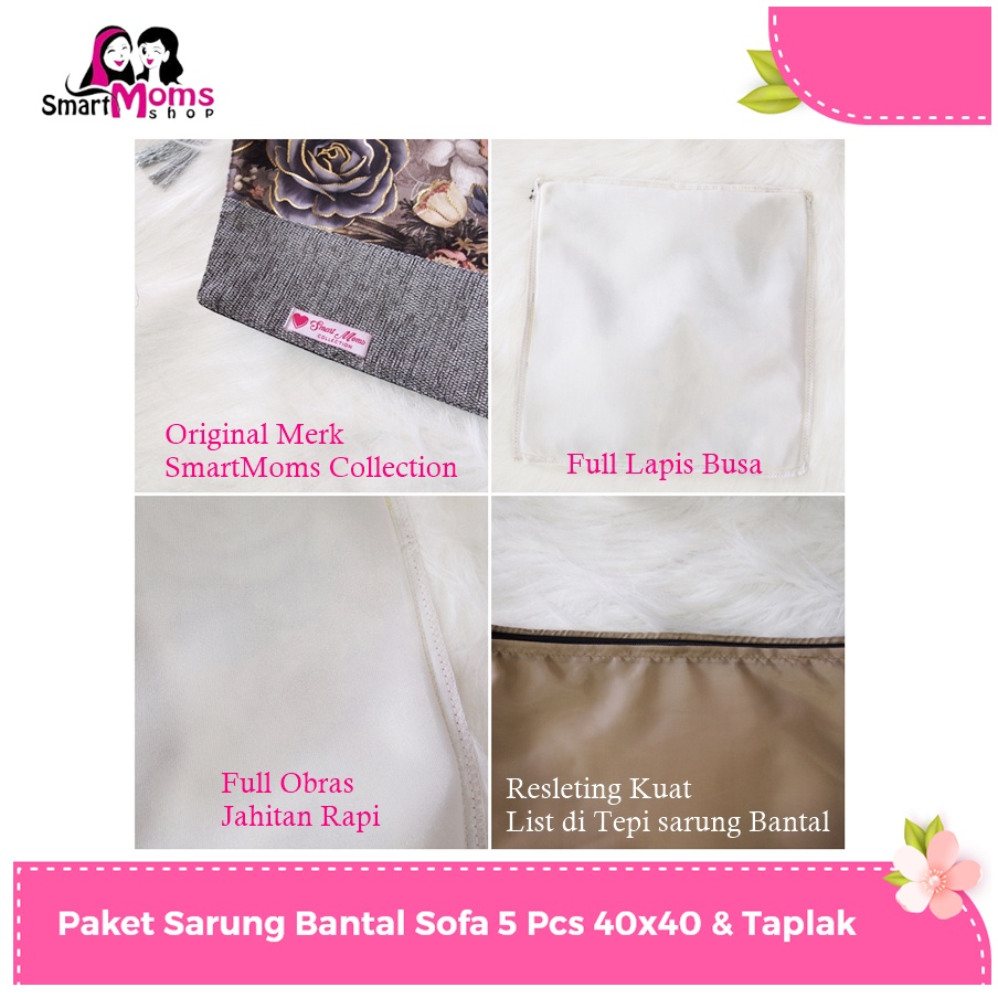 SARUNG BANTAL KURSI TAMU MEWAH MINIMALIS MODERN / SBK SOFA SET PREMIUM ZEBRA HITAM PUTIH