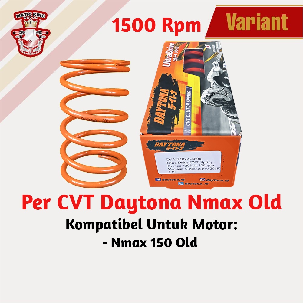 DAYTONA Per CVT Nmax Aerox 150 155 Old New 2DP Racing 1500 RPM