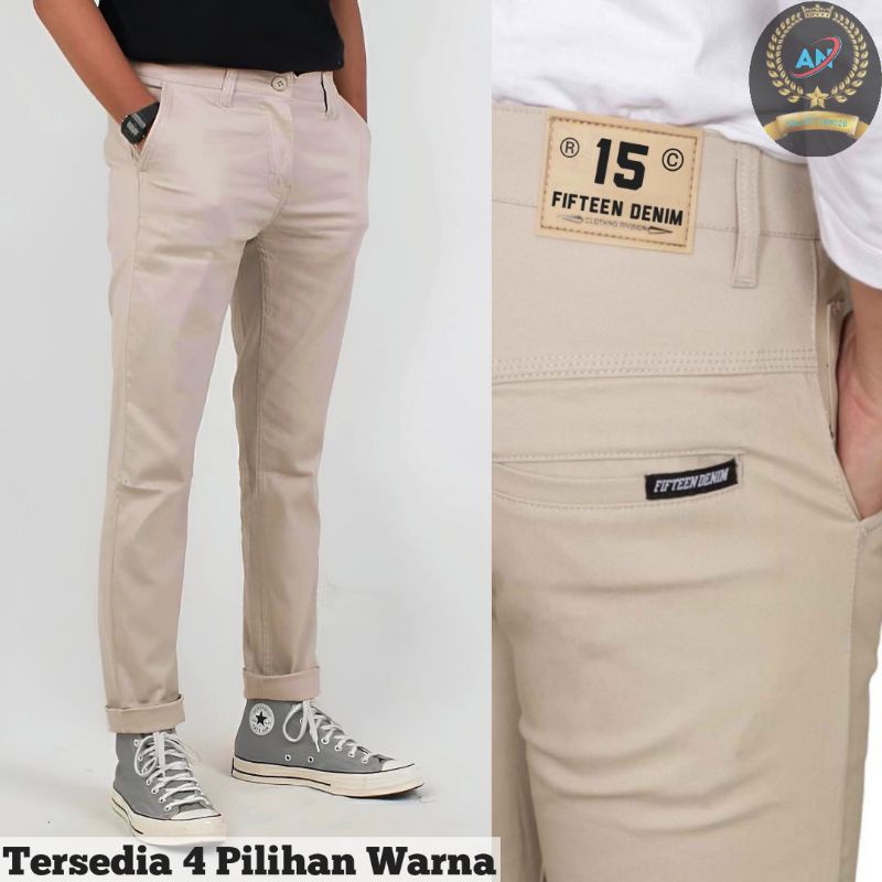 Jual Celana Chino Pria Panjang Slimfit Chinos cowo cino cowok Premium