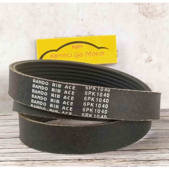 BANDO VAN BELT 6PK 1040 RIB BELT TALI KIPAS 6PK-1040 FAN BELT ALUR