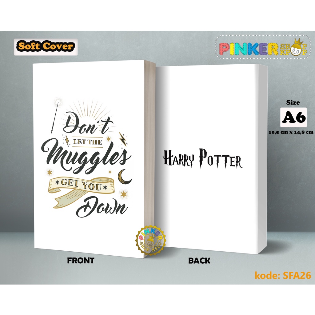 

(SFA26) Pocket Note Harry Potters Quotes muggles Softcover