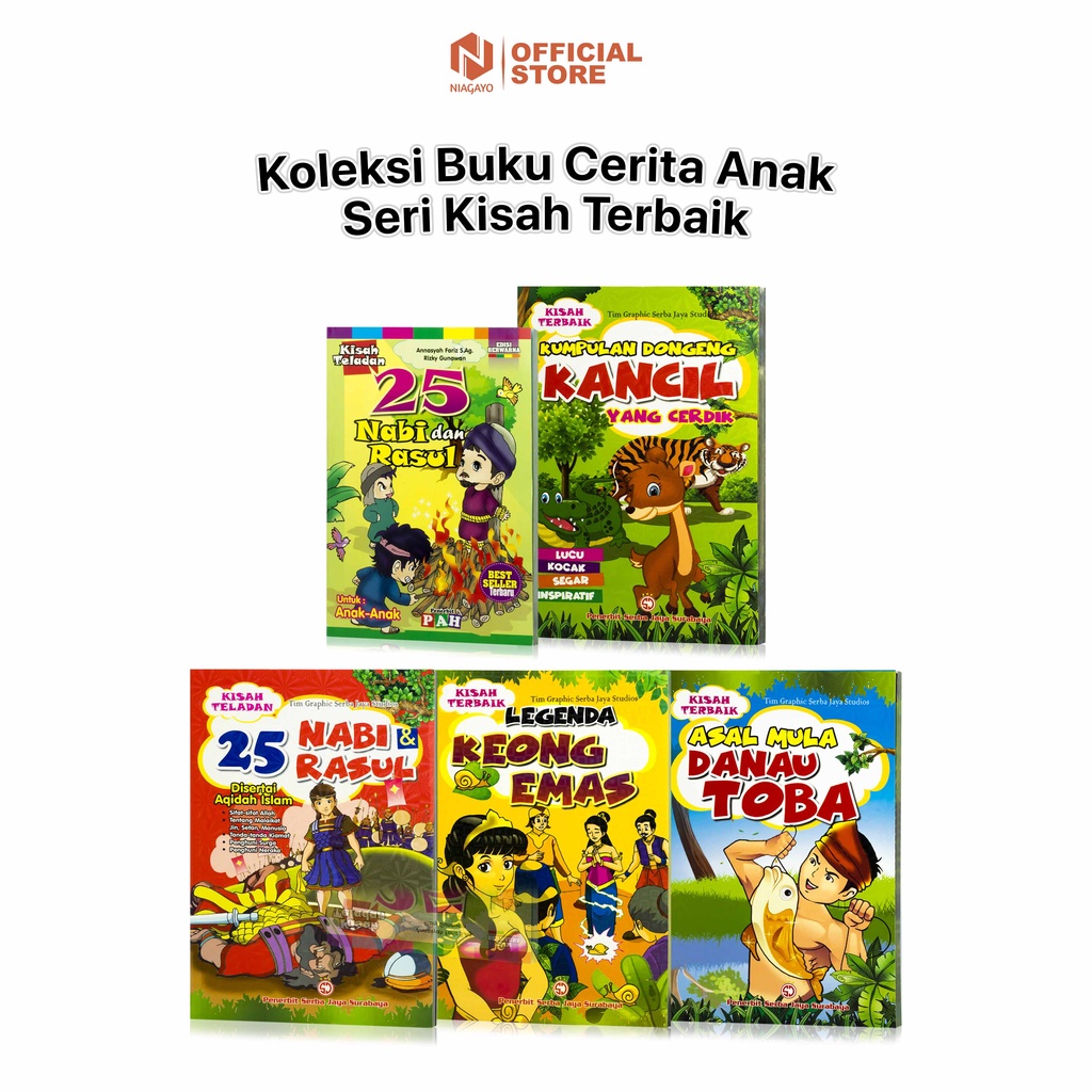 Jual Buku Cerita Anak Bergambar / Buku Anak Islami : Kisah 25 Nabi Dan ...