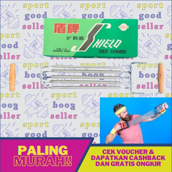 Treksando Chest Expander Shield Olahraga Dada
