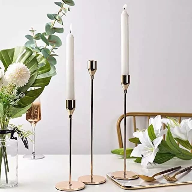 Tempat Lilin Stand Hiasan Meja Makan Malam Lilin Romantis Dekorasi Meja Holder Lilin Dinner Romantic