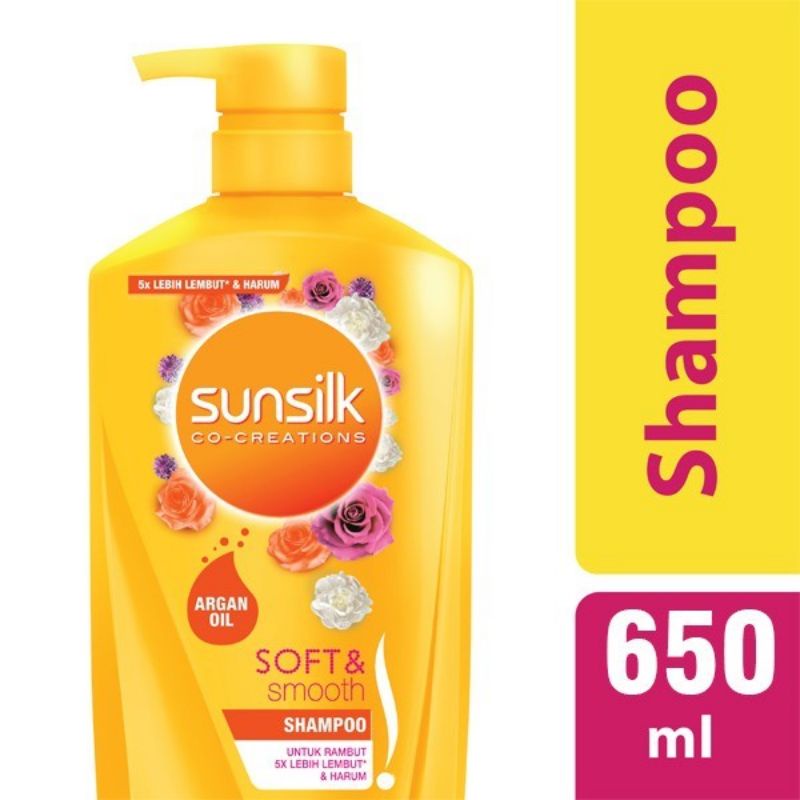 SUNSILK Shampoo Soft & Smooth Argan Oil 650ml SUNSILK Shampoo Soft & Smooth