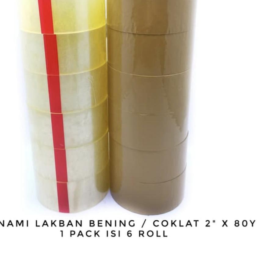 

GRATIS ONGKIR✅Lakban Bening 2" Inch 80 Yard Sazanami Opp Tape Isolasi Selotip|KD7