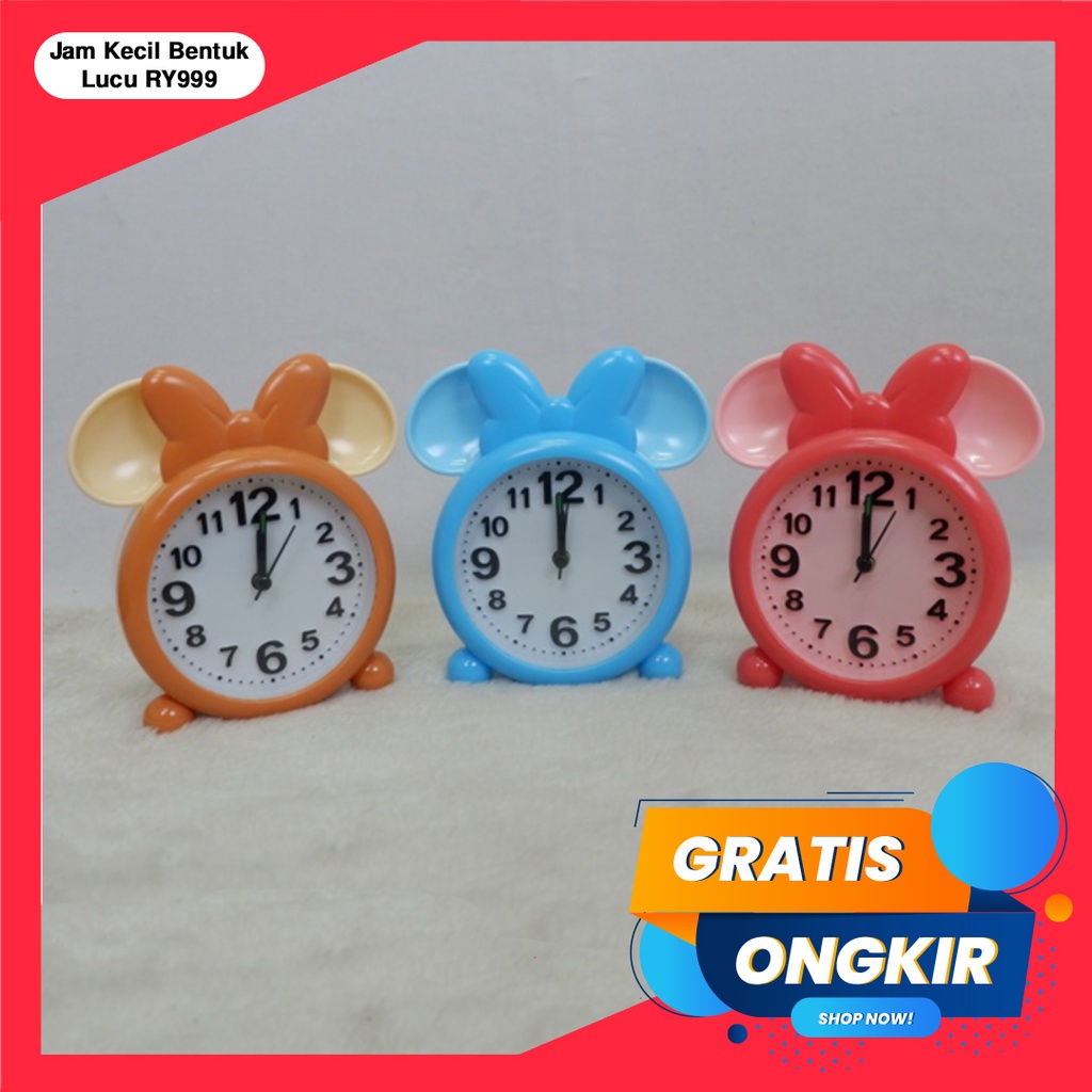 365 CLOCK #41215 (RY999) Jam Meja Jam Kecil Bentuk Lucu