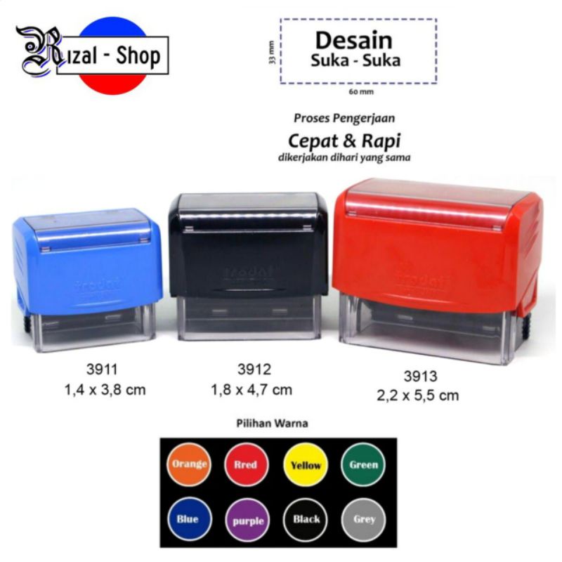 

Stempel Trodat Otomatis Nama/Dokter/Marketing/Logo