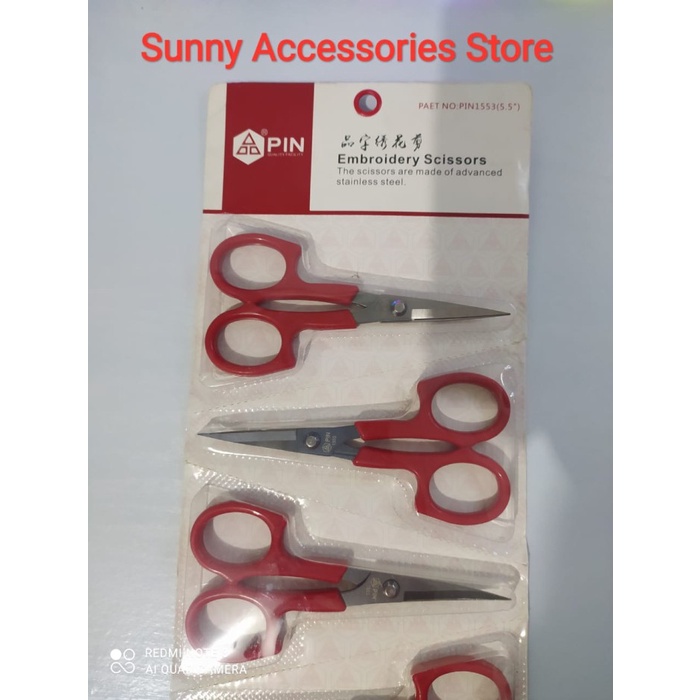 

Lucu Gunting Bordir Melengkung Pin 1553 Merah 5,5 Inch *Premium Product* Trendi