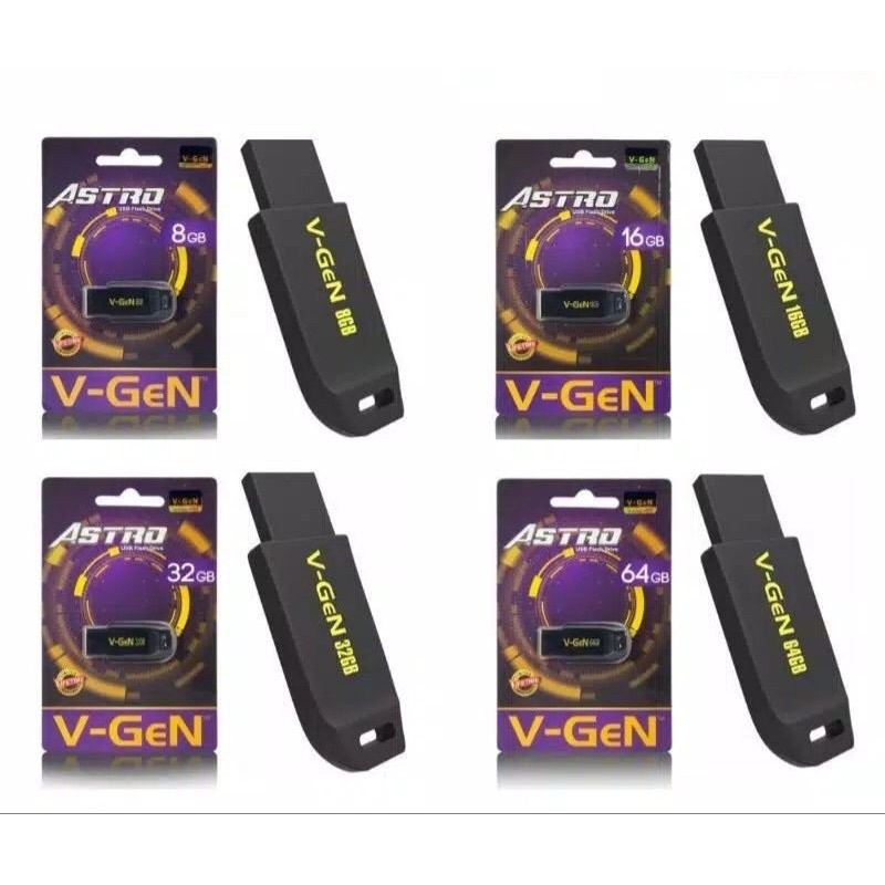 Flashdisk V-Gen Astro 8GB 16GB 32GB 64GB Original Garansi / USB Flashdisk VGen / USB Flash Disk Vgen