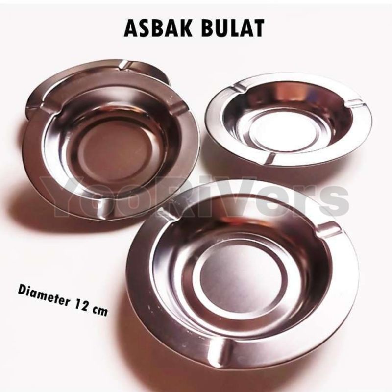 ASBAK STAINLESS ASBAK ROKOK BESI ASBAK ROKOK BULAT MURAH