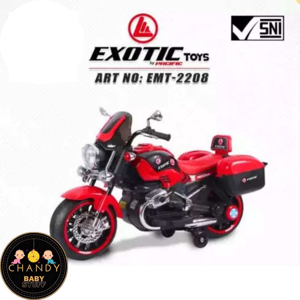 MAINAN ANAK MOTOR MOTORAN AKI HARLEY DAVIDSON EXOTIC EMT 2208