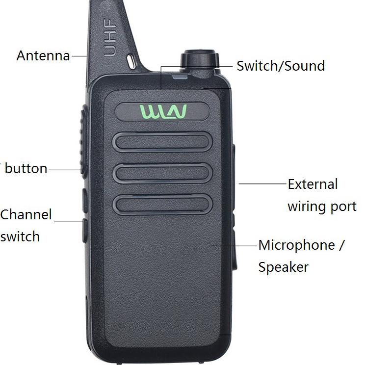 Paling Laris (COD)HT Walkie Talkie 2 Unit HT WLN UHF TwoWay WLN KD-C1 CI Handy Talky Mini Walkie Tal