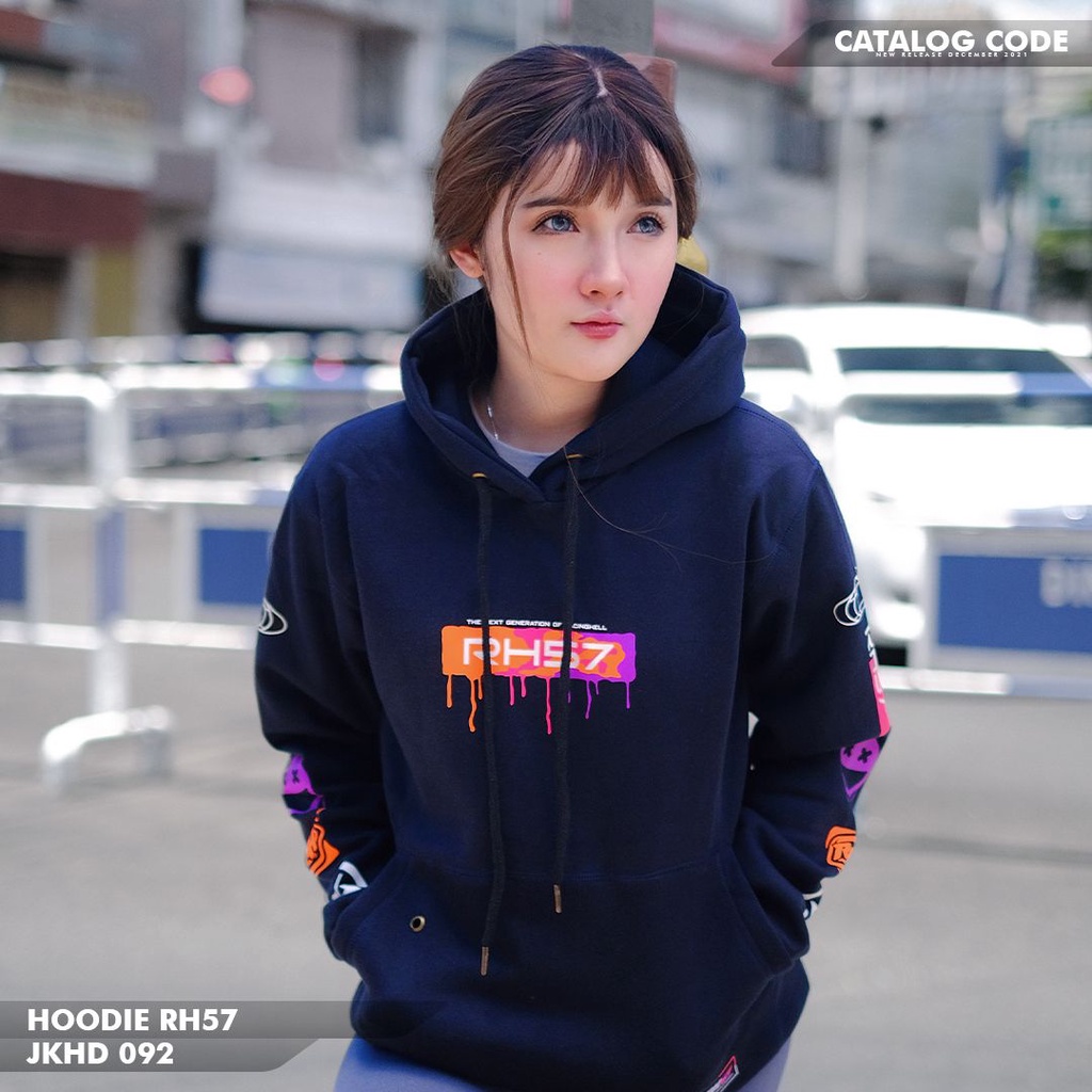 [PROMO JKHD 092 BELI 2 ONGKIR 1 BISA COD] JAKET HOODIE RH57 ORIGINAL SWEATSHIRT RH57 RACING HELL POL