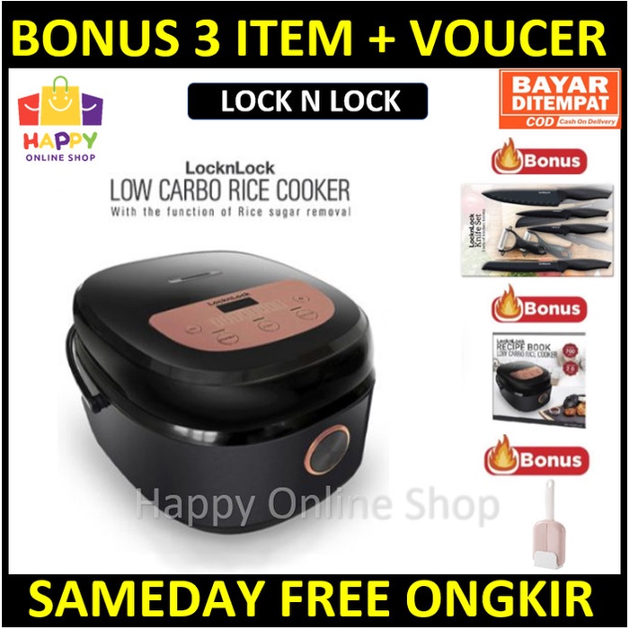 [Dapur] Lock N Lock Low Carbo Rice Cooker - Low Carb Ricecooker - Low Sugar - Elektronik Dan