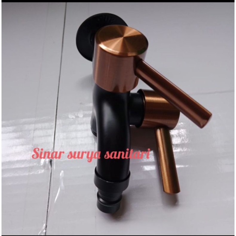 Kran shower engkol rose gold / keran air cabang sus 304