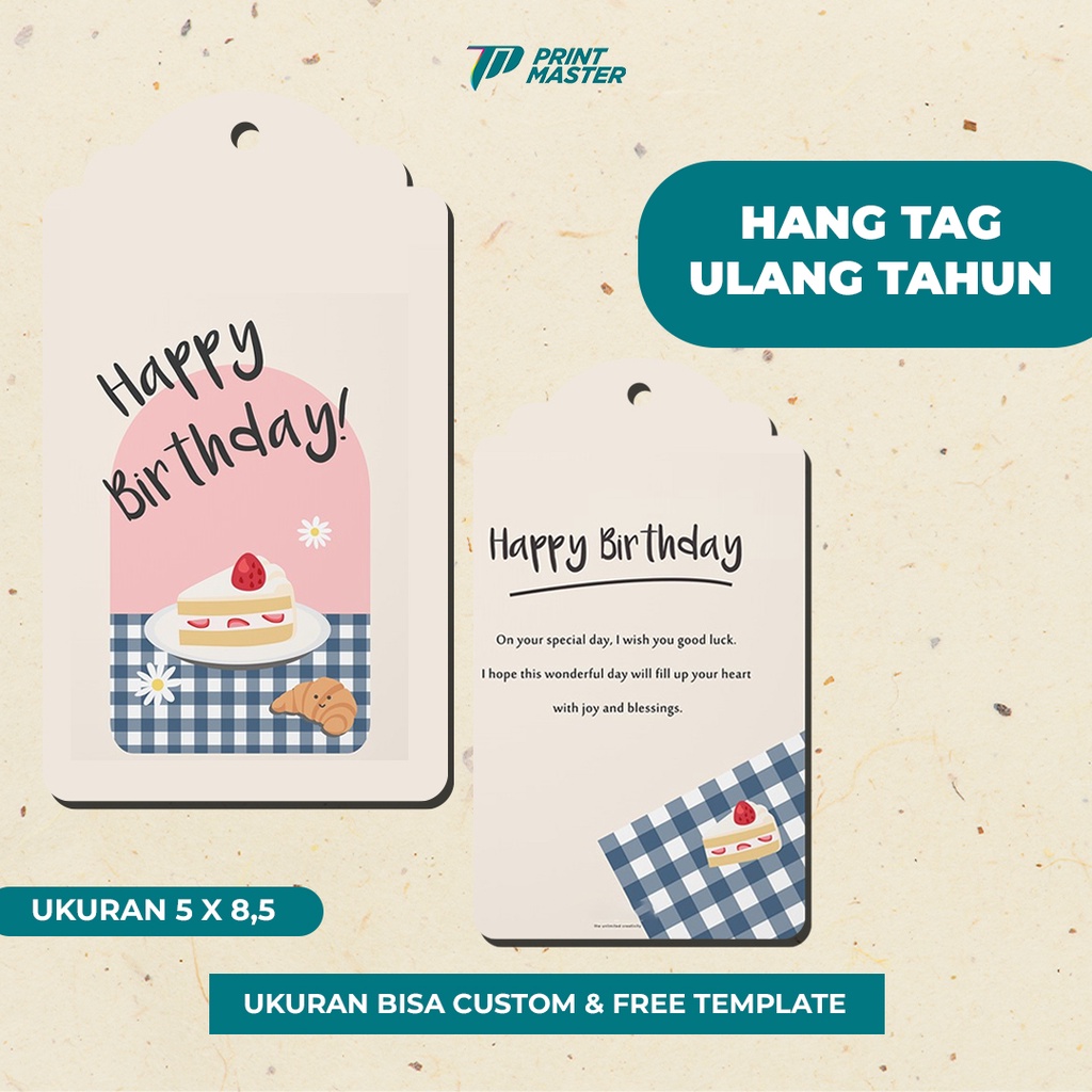 Hang Tag Ulang Tahun | Birthday Hang Tag (ISI 23 PCS)