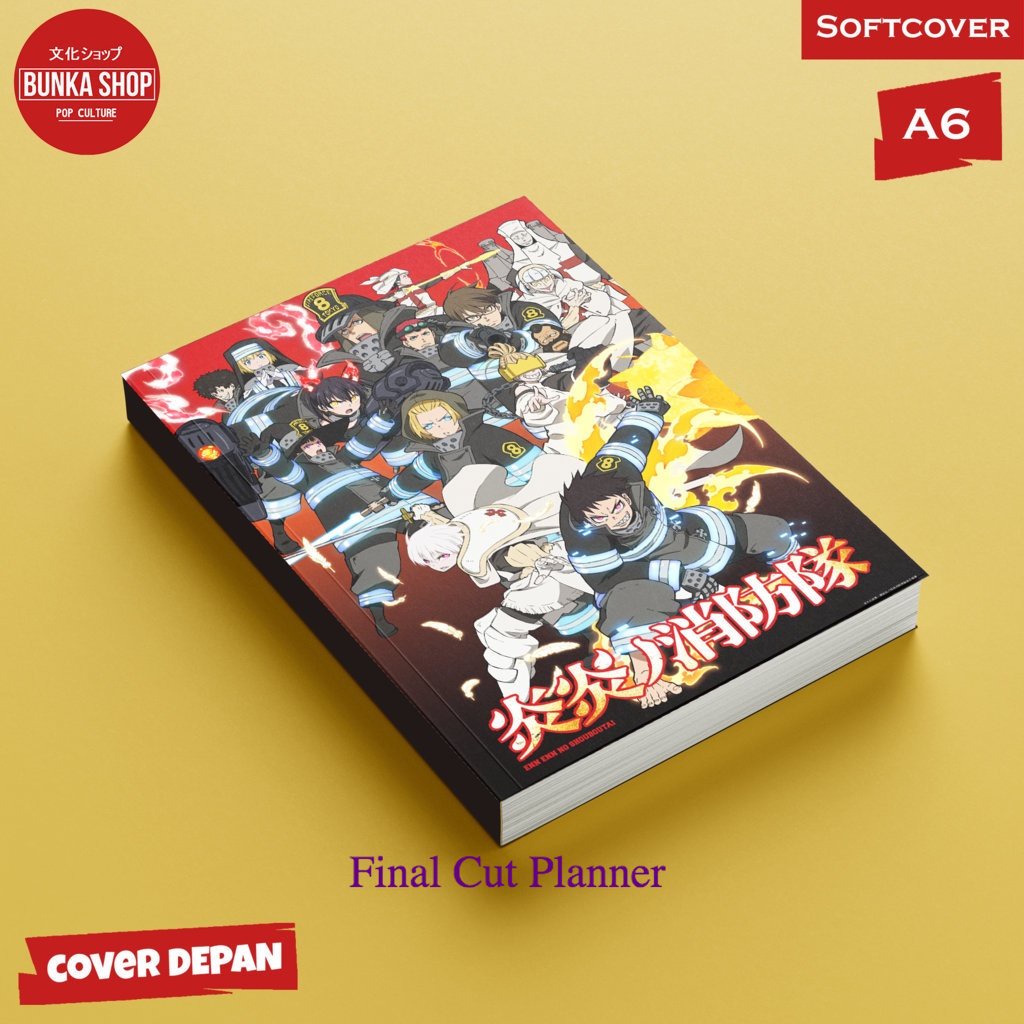 

Pocket Note Fire Force 6 Group Softcover A6 Buku Tulis Catatan Notes Agenda Planner Jurnal planner