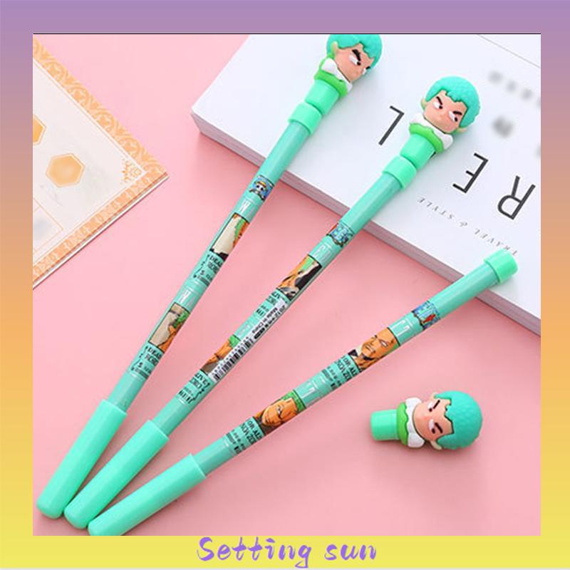 Spinning Pen Pulpen Putar Karakter Anti Stress Pena Mainan Anak Spinner Balance One Piece TN