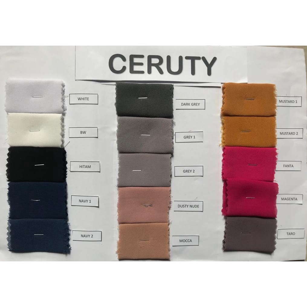 ✨ ELYSIA ✨ Kain Ceruty Ceruti Babydoll Premium Meteran
