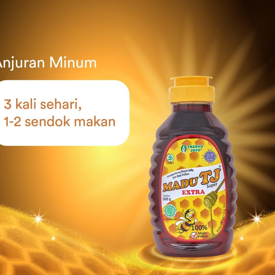 

COD✔️Madu TJ Super 500 gr ( dengan tambahan Royal Jelly dan Bee Pollen)|SQ1