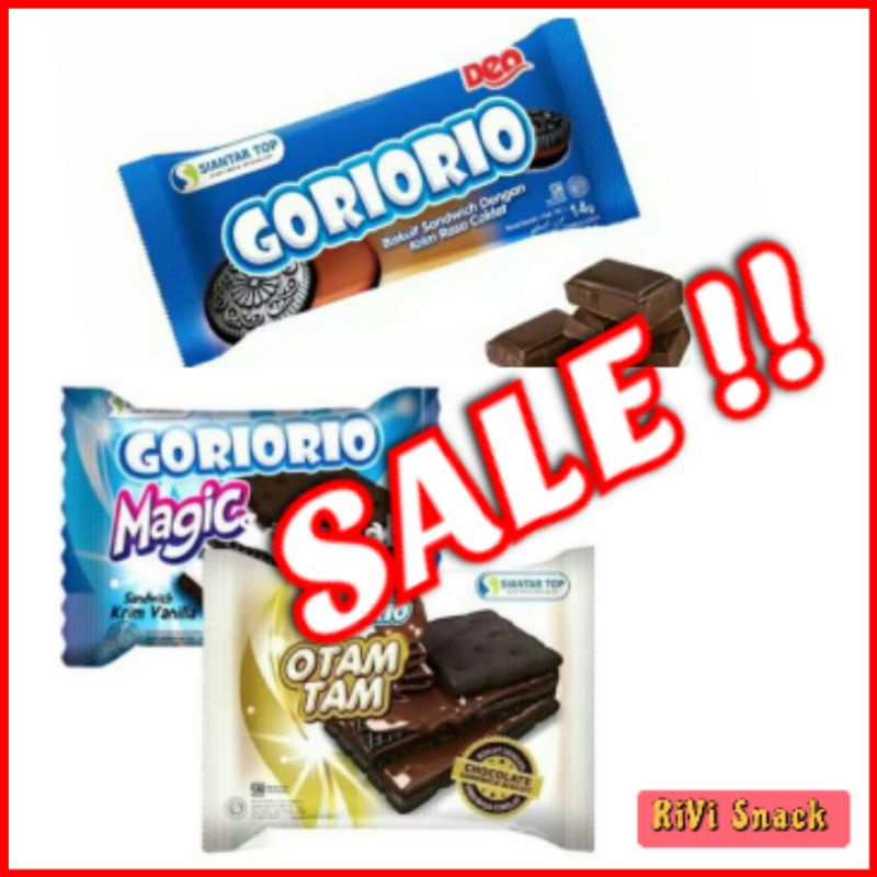 [PROMO] GORIORIO BISKUIT SANDWICH COKLAT MAGIC OTAM TAM/ SNACK ULANG TAHUN