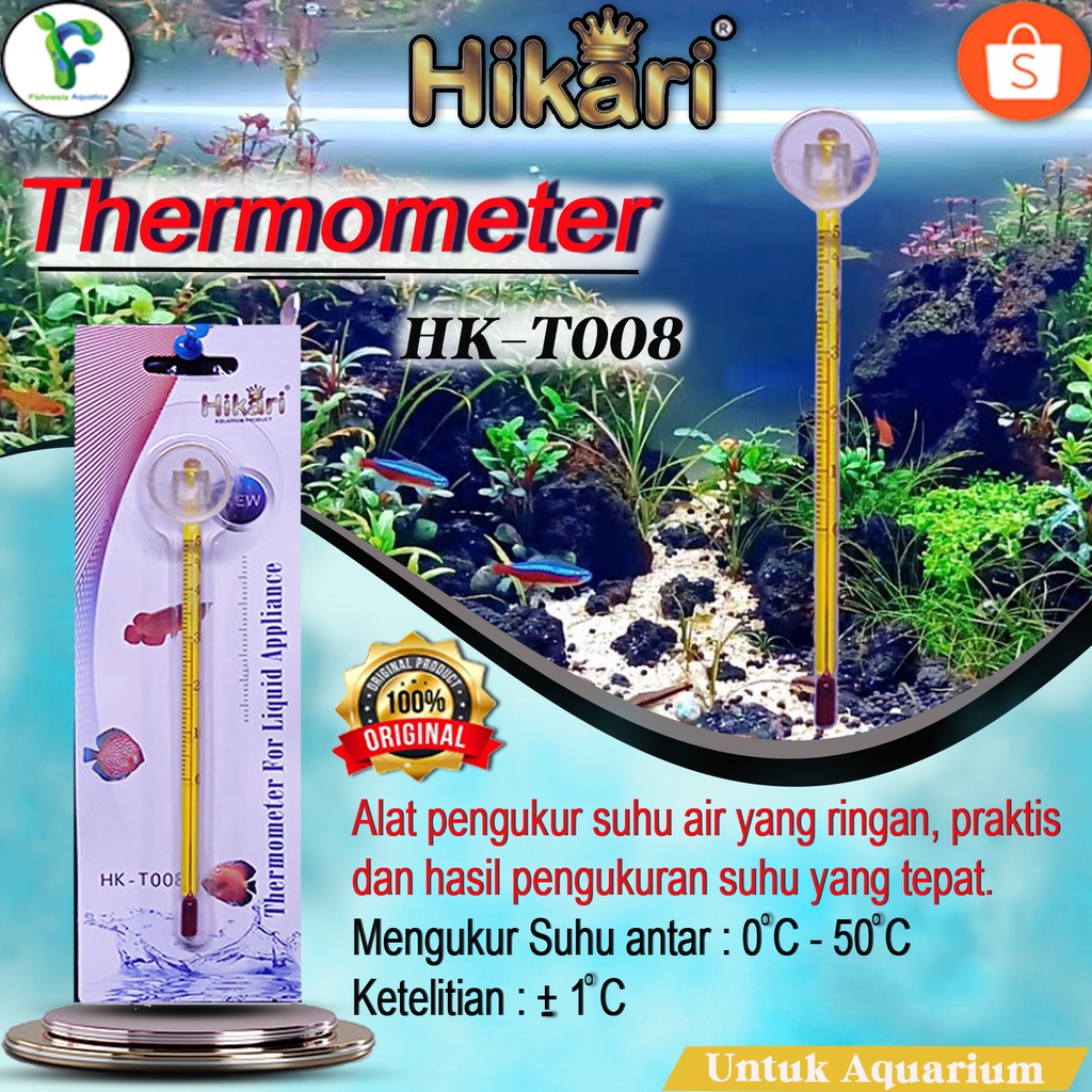 Hikari HK-T008 Thermometer suhu air aquarium