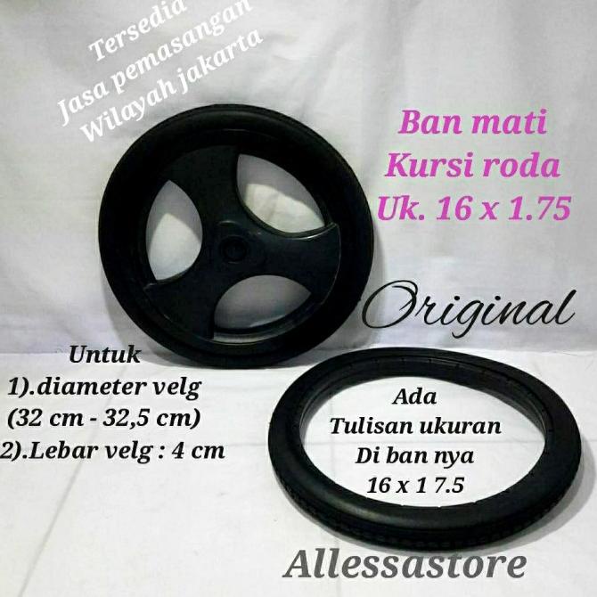 ban mati kursi roda ukuran 16