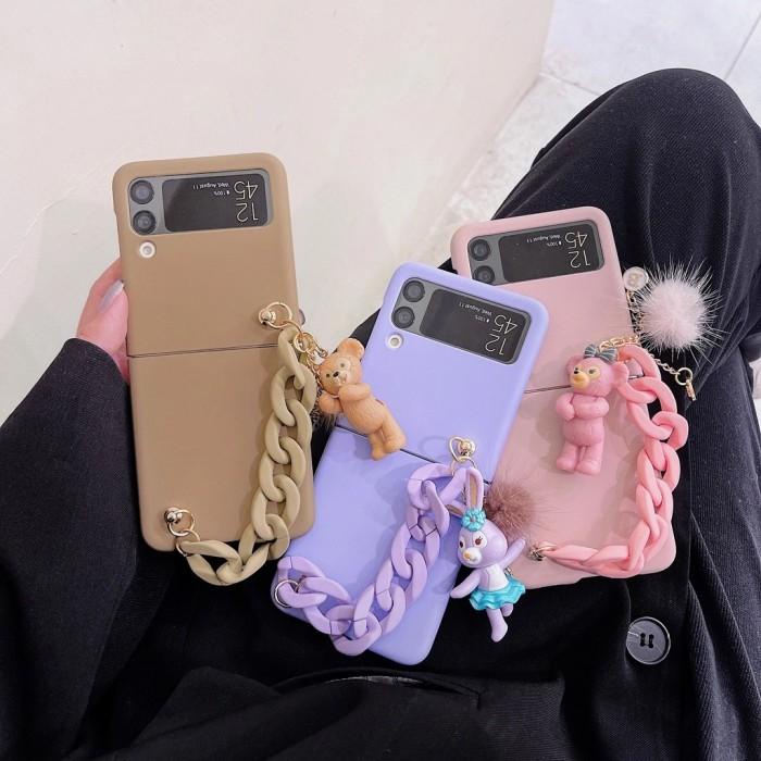 Disney Stella Chain Case Rantai Casing Samsung Z Flip 3 Zflip 3 5G