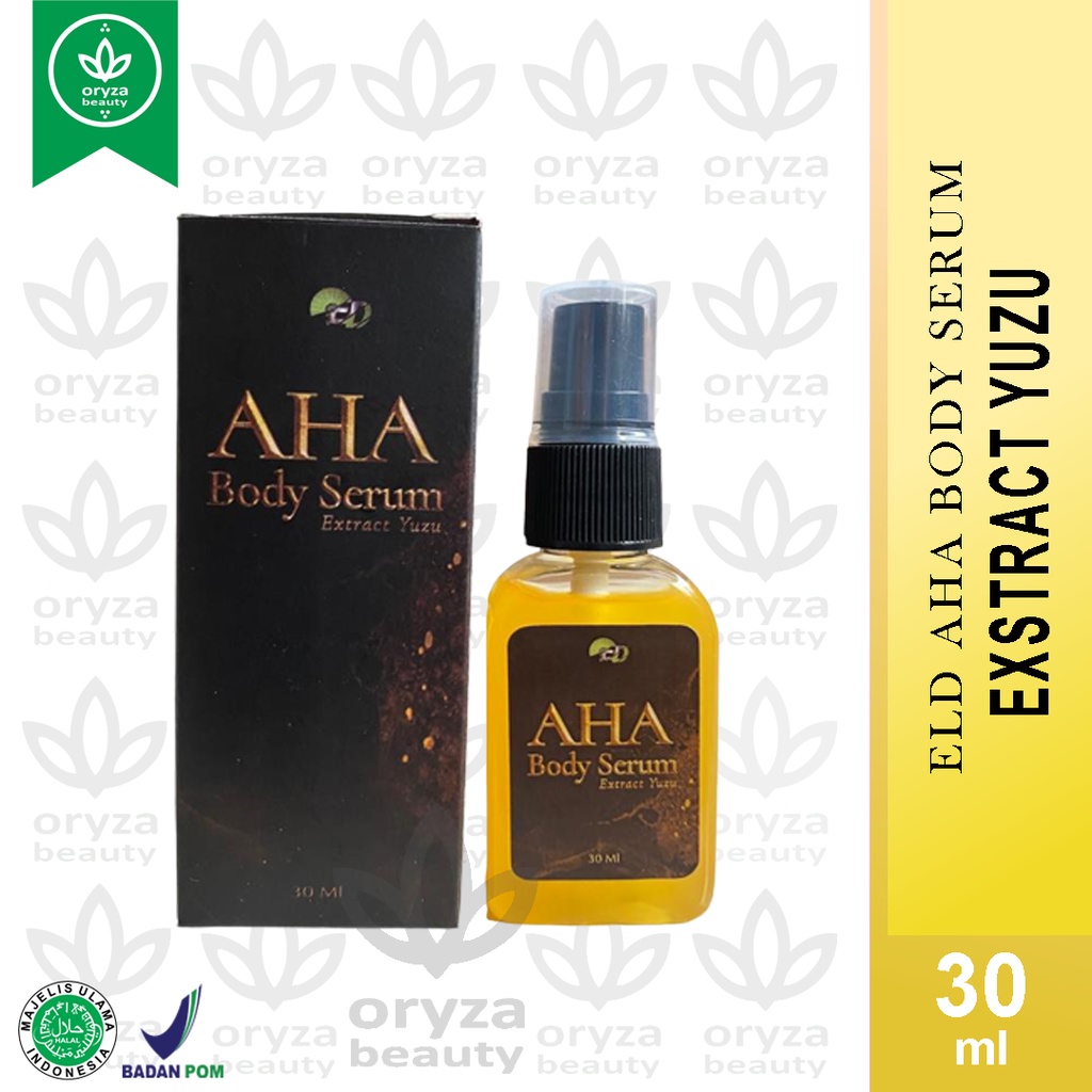 AHA Body Serum ELD With Extract Yuzu / Body Serum / Serum Badan / Serum Pemutih / Serum Whitening