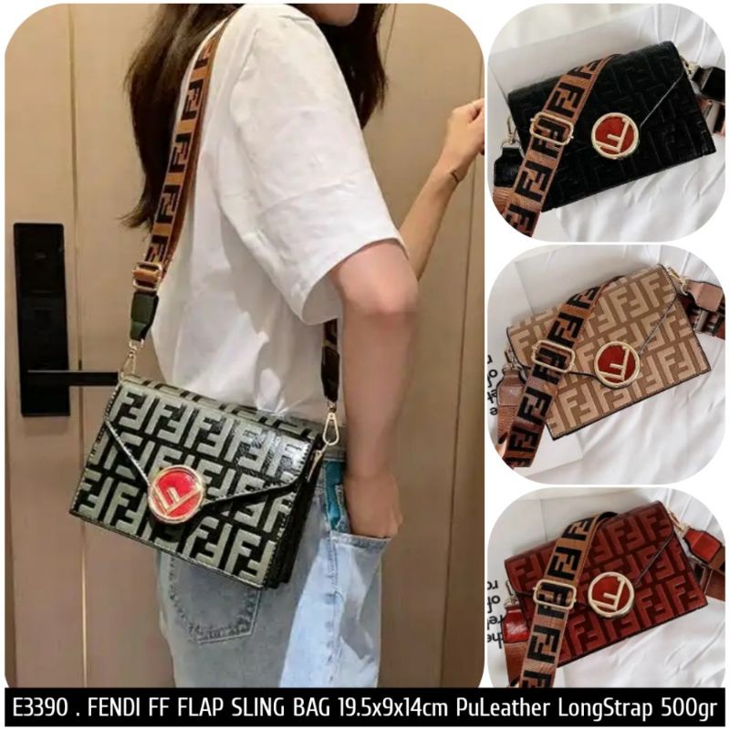 GIJ. 1kg2 SLING BAG G522  E3390 FENDI FF EMBOSS  Tas Wanita Selempang Slingbag Import Tas Cewek  Fas