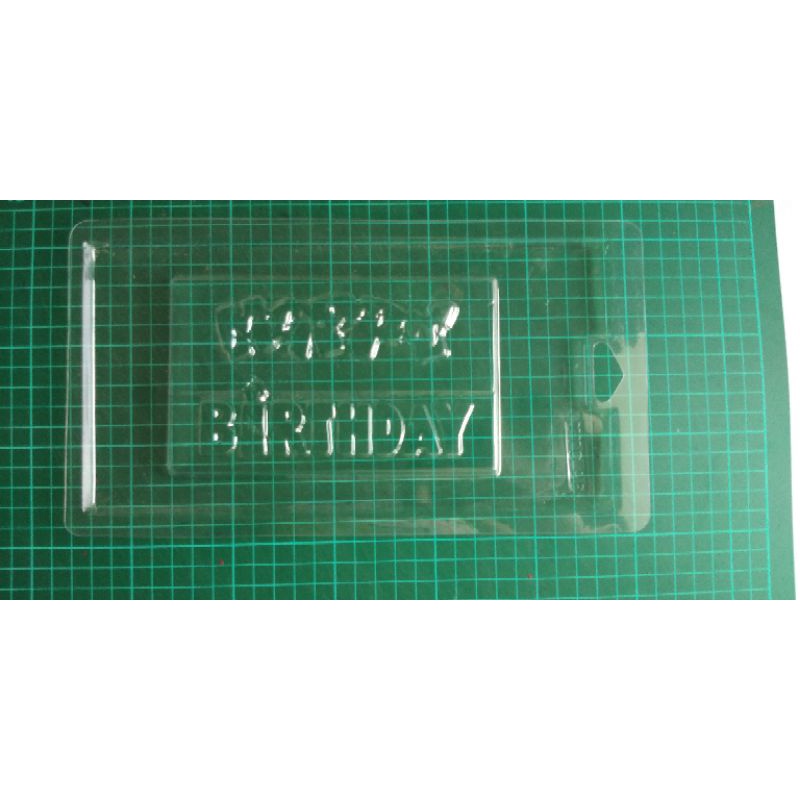 Cetakan Coklat Mika Happy Birthday