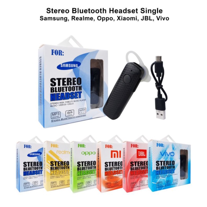 HF/Headset Bluetooth Single Super Basss ●