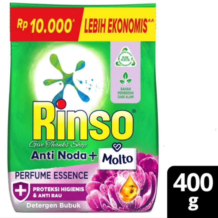 Rinso Detergen Bubuk  Anti noda+Molto 1.8Kg / 2Kg