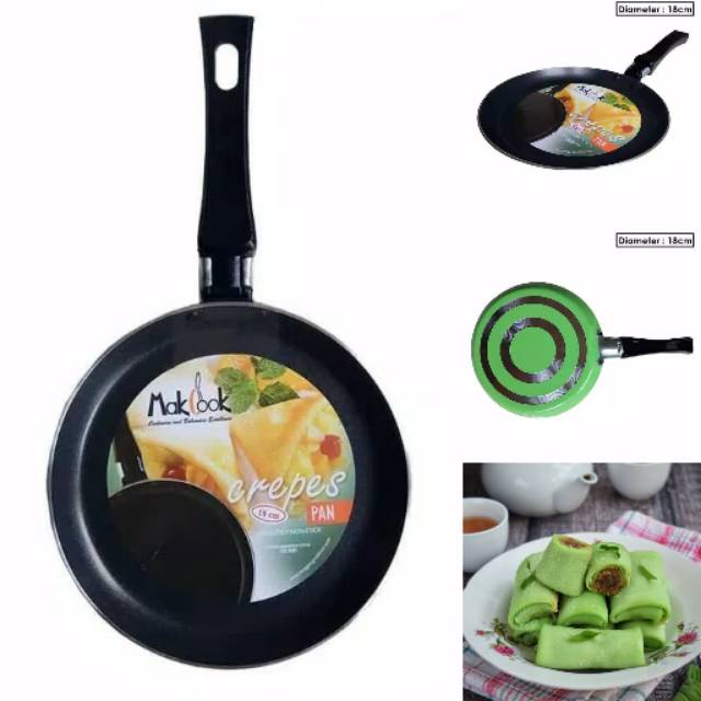 Wajan Crepes Pan / Crepes Maker / Crepes Pan MAKCOOK Anti Lengket / Pizza Pan Makcook