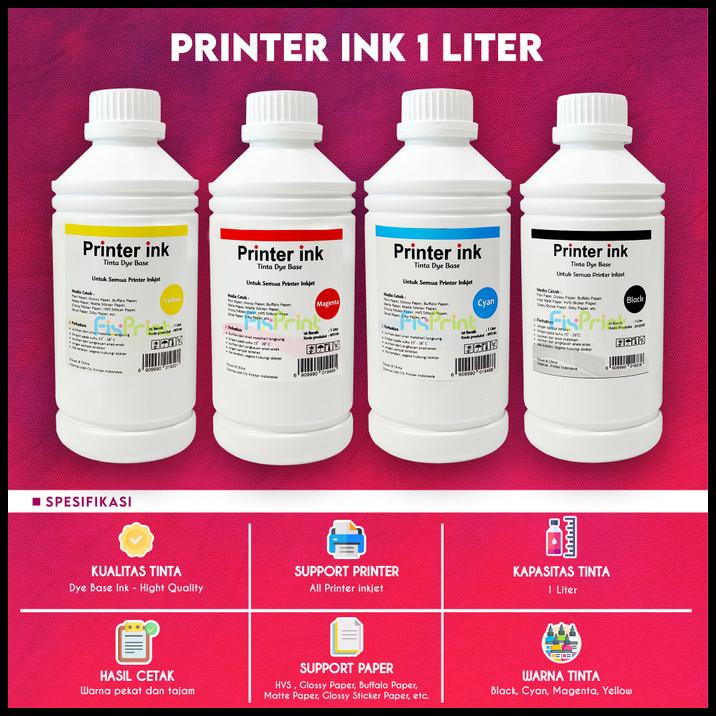 Tinta Epson 1 Liter Refill Dye Base Printer L120 L360 L565 L3110-L1110