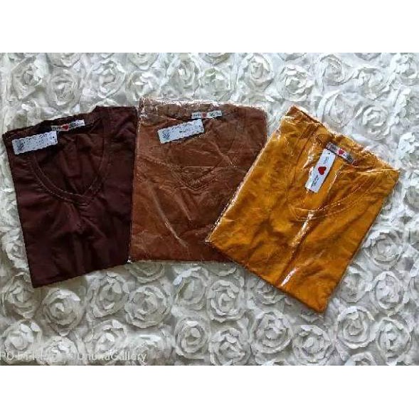 BOL.18Oc22в– Kaos polos belle lengan pendek ori 100% uk L XL XXL krah v