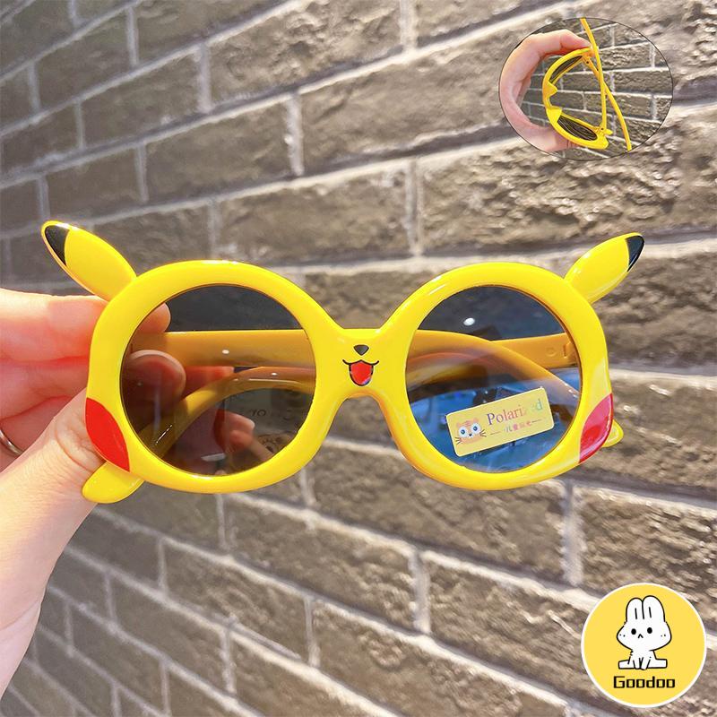 Kacamata Anak Kartun Pikachu Kacamata Perlindungan UV Polarized Sunshade kaca mata anak laki laki -Doo