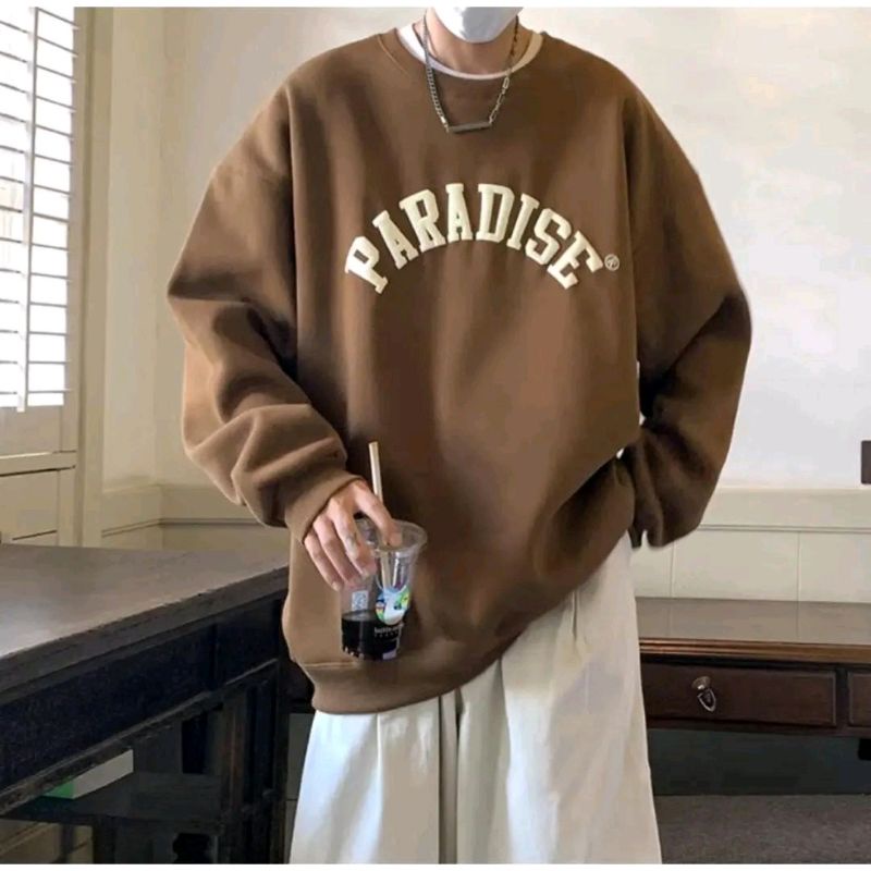 Paradise Front Sweater Oversized Crewneck