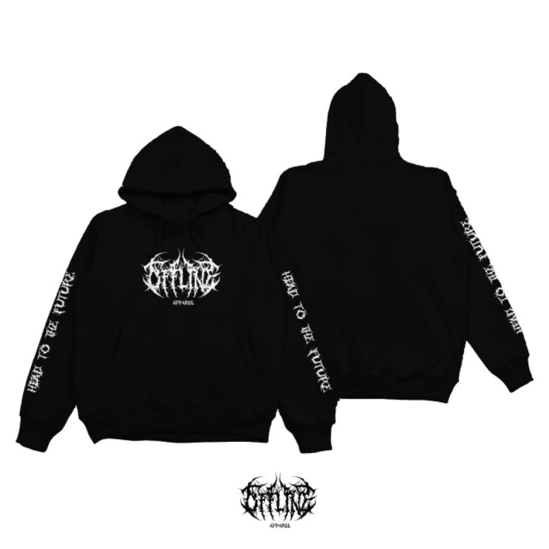 OFFLINE Hoodie Jumper HEAD TO THE FUTURE / hoodie cowok cewek tebal ori / hoodie kece aesthetic / hoodie cowok cewek keren / hoodie cowok distro