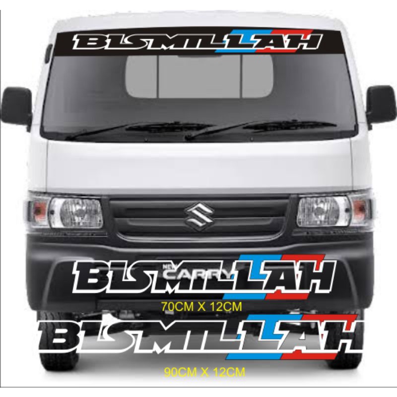 stiker cutting sticker variasi kaca mobil bismillah