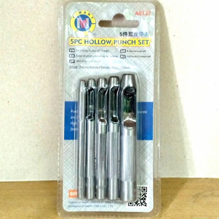 

Promo Alat Pembolong Plat Set / Plong Set Hollow Punch Set 5Pcs C-Mart Promo Bagus