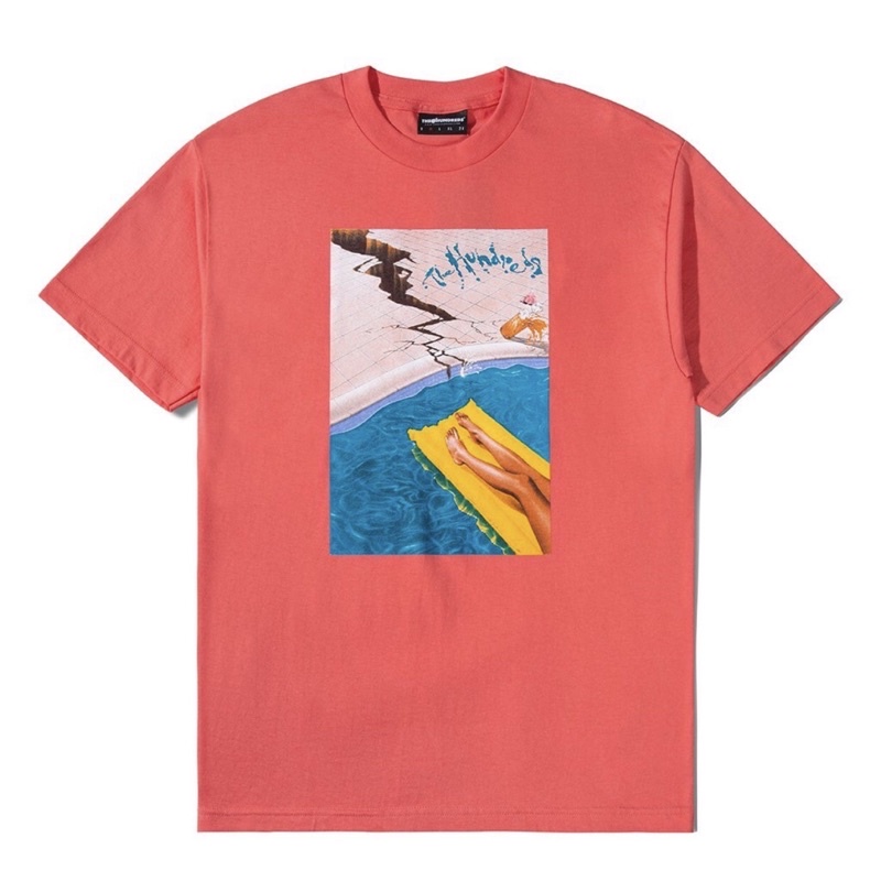 The Hundreds Quake T-shirt Coral Original Resmi