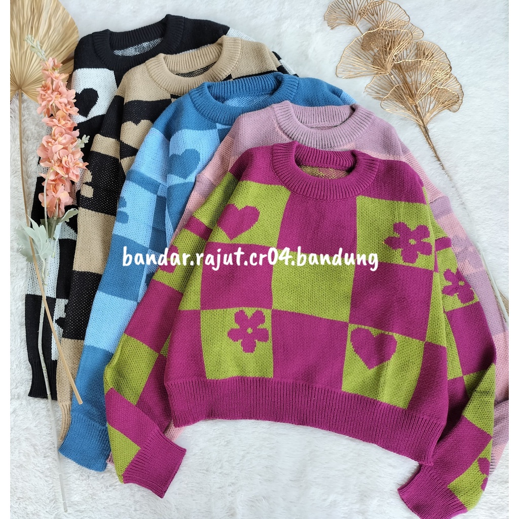 SWEATER CROP CINDY BRANDED 7 GATE