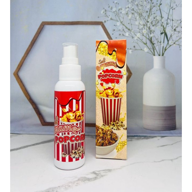 PARFUM BADAN BODYMIST PRIA WANITA POPCORN CARAMEL - WANGI TAHAN LAMA-100ml