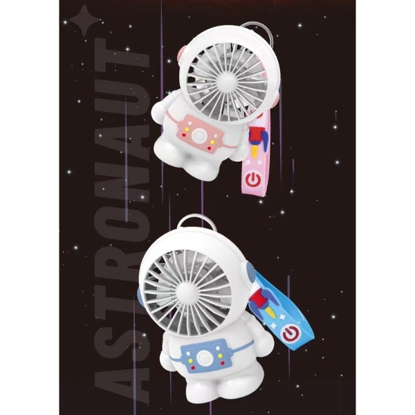 LDS MF 6817 Kipas Angin Mini Astronaut Cute Fan USB Charge / Kipas Genggam Portabel Karakter Astronot