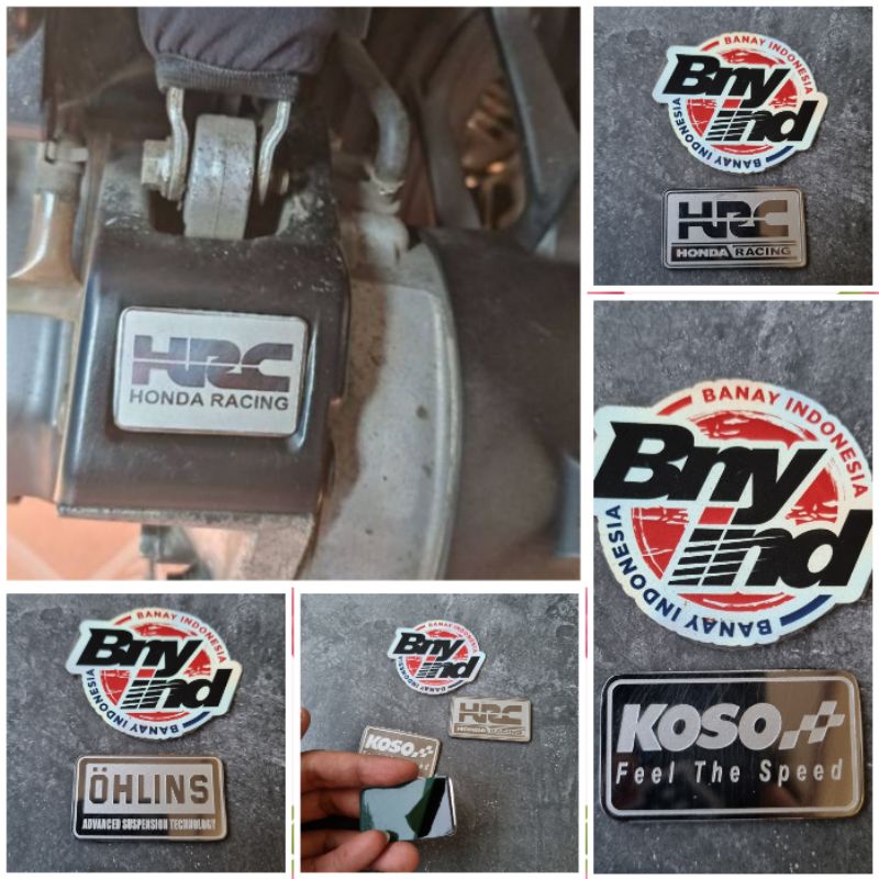 EMBLEM TUTUP SENSOR HONDA VARIO STAINLESS