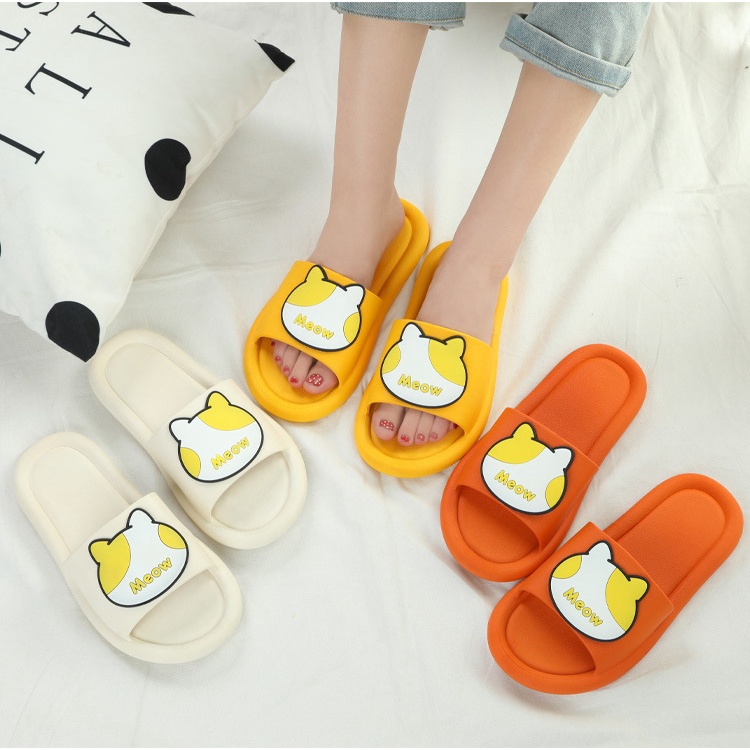 SANDAL SLOP WANITA MOTIF MEOW | SENDAL SELOP KOKOP TERBARU DEWASA MOTIF EMBOS UNIK