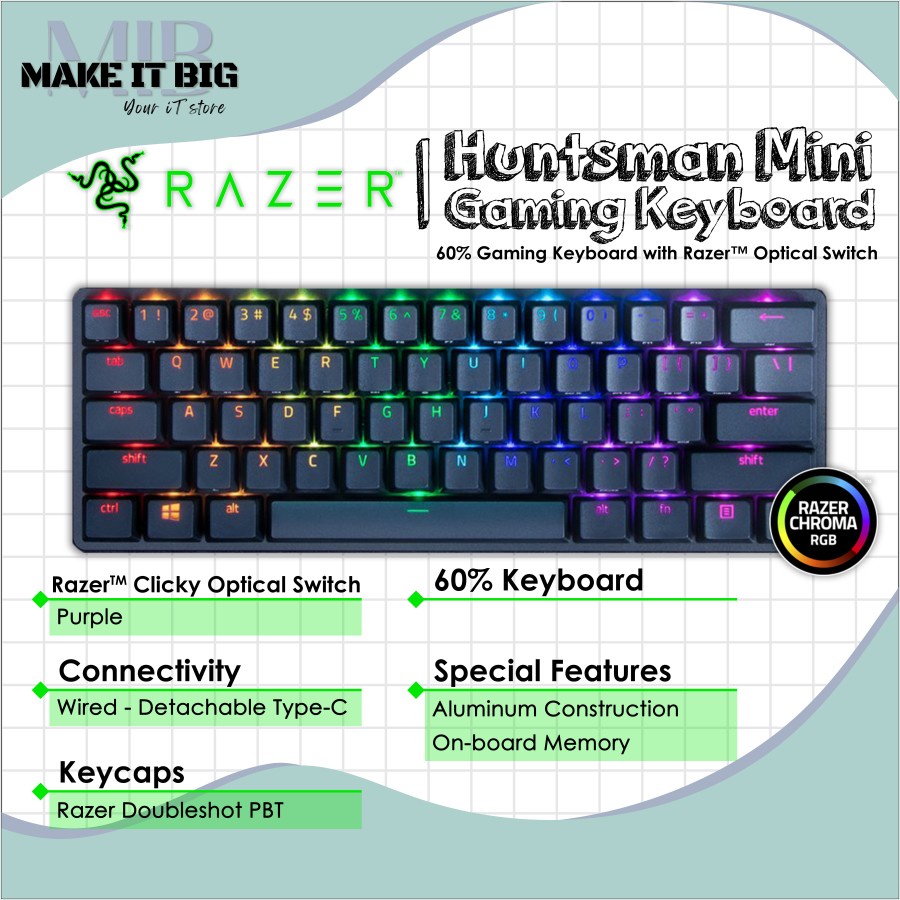 Razer KB Huntsman MiniPurple