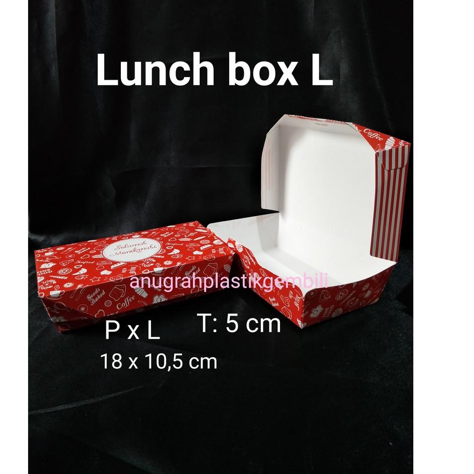 Update Terheboh Lunch box motif uk. L Paper lunch box uk. L